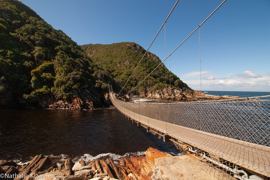 Hangbrug over Storms River Mouth in Tsitsikamma National Park