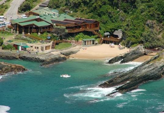 Storms River Mouth Rest Camp aan de kust van Tsitsikamma National Park