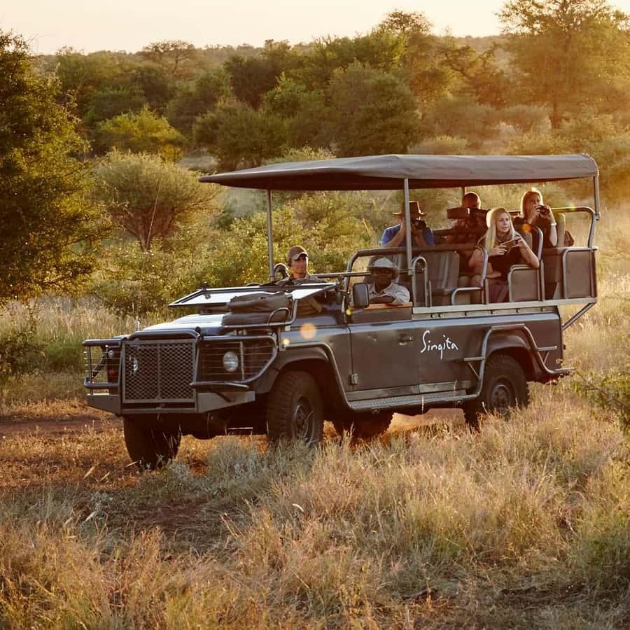 Begeleide game drive tijdens een safari in Zuid-Afrika