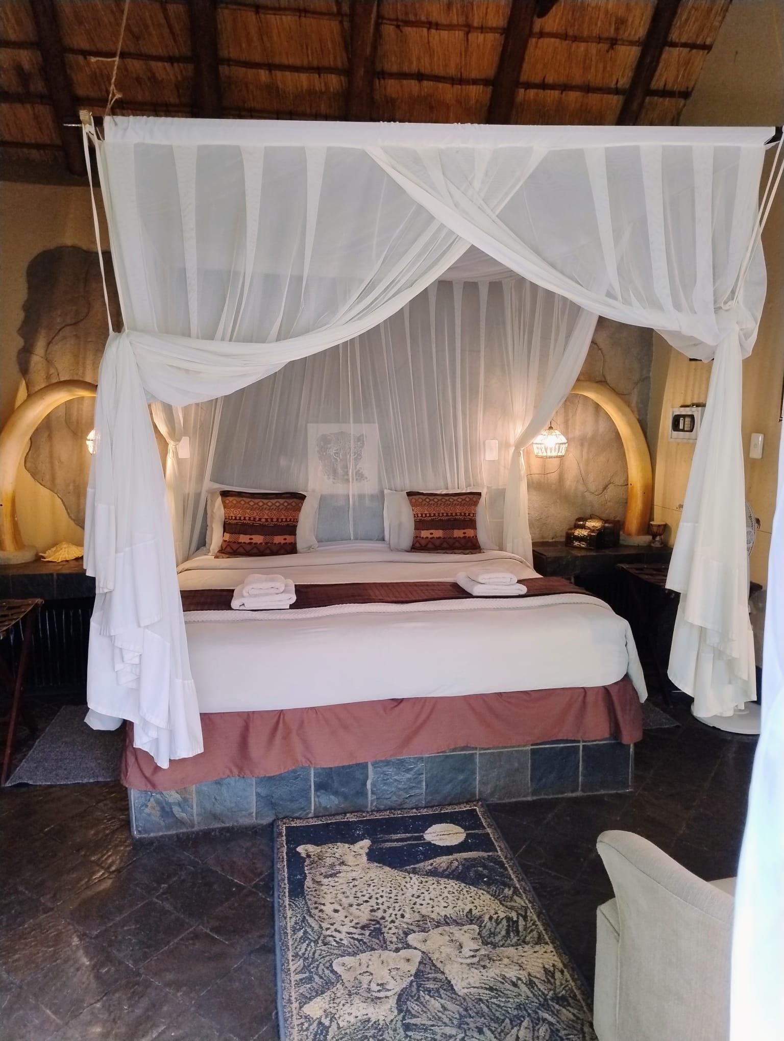 Badkamer van een lodge tijdens een rondreis door Zuid-Afrika